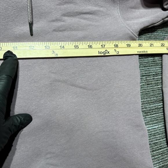 The North Face Hoodie Womens M Purple Cropped Middle Logo - Picture 13 of 15